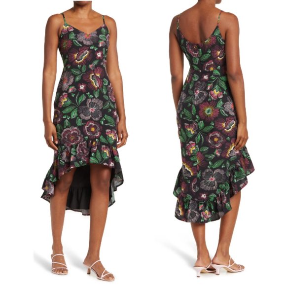 Sam Edelman Dresses & Skirts - Sam Edelman Strappy High Low Floral Mermaid Dress NWT